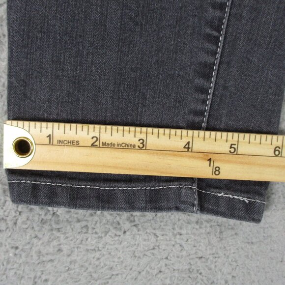 PrAna Jeans Womens 28 Gray Low Rise Straight Skinny Stretch Hike Outdoors 30x29 - Picture 13 of 14